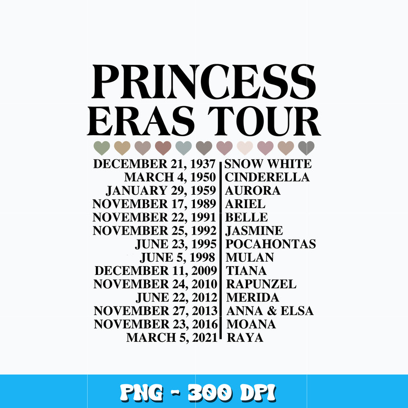 Princess eras tour png