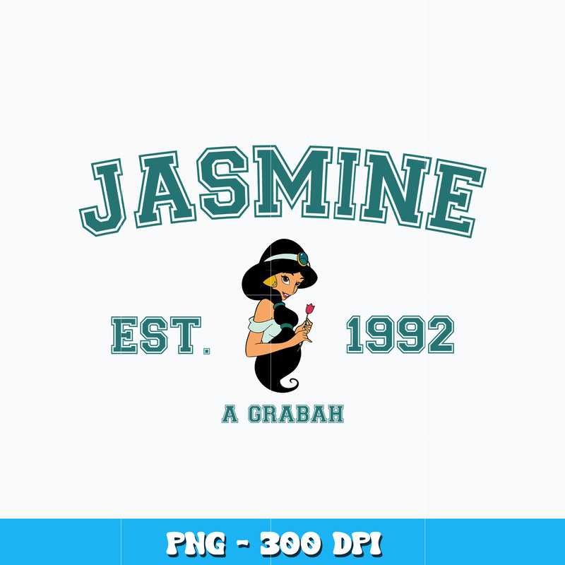 Princess Jasmine Est.1992 Png