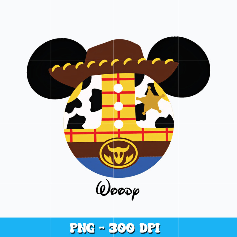 Woody mouse head toy story Png