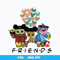 Groot and Stitch baby yoda friends png