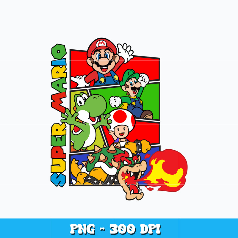Super mario friends cartoon png