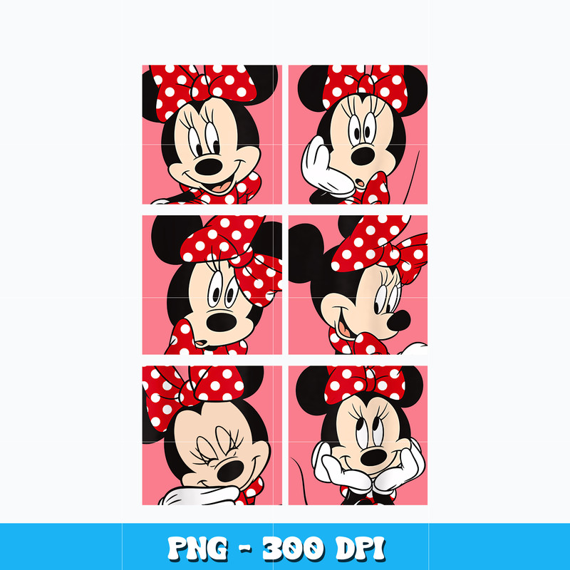 Disney Minnie Mouse face cute design png