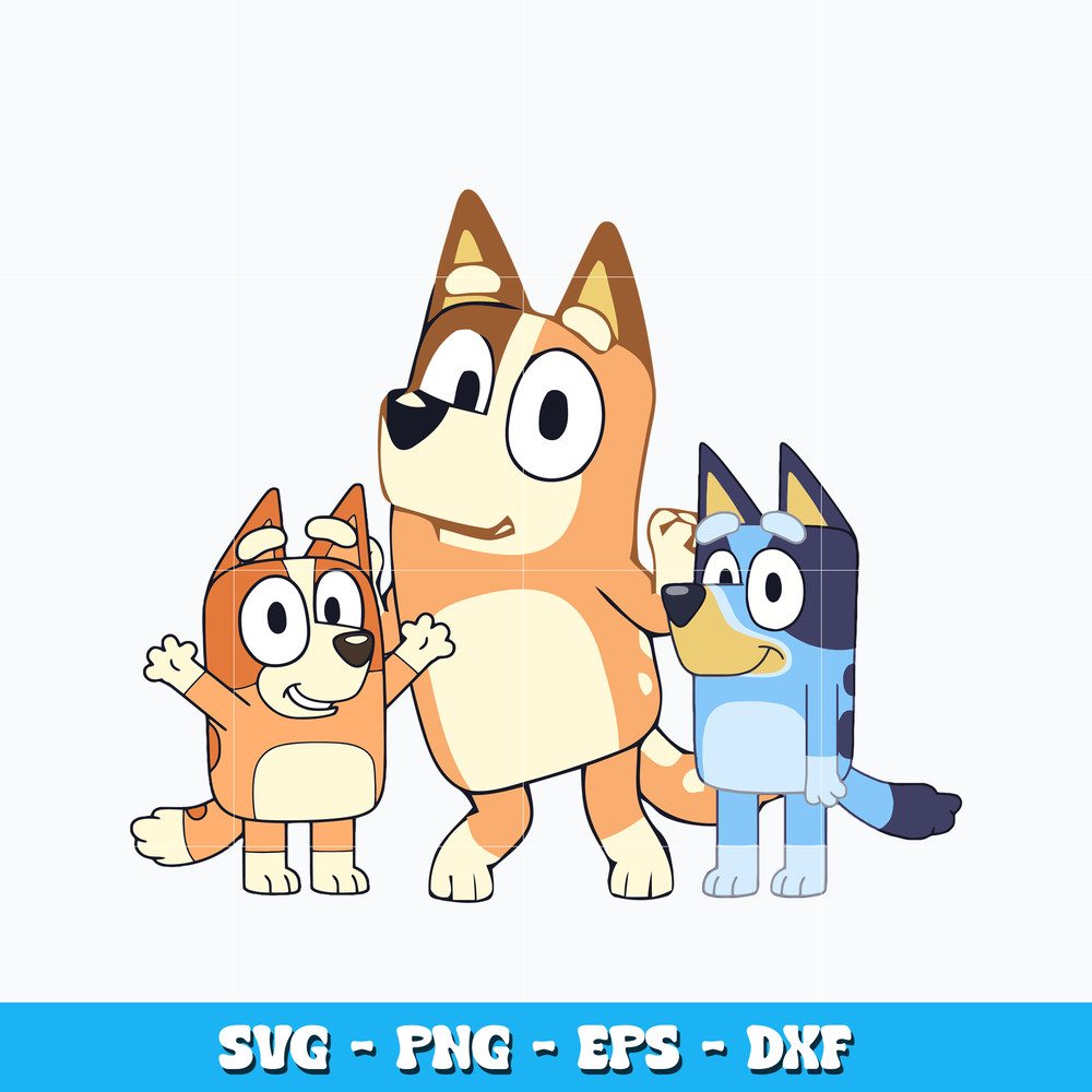 Mom bluey and bingo svg