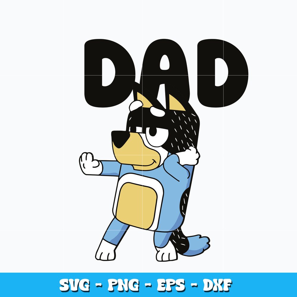 Bandit Heeler Dad svg