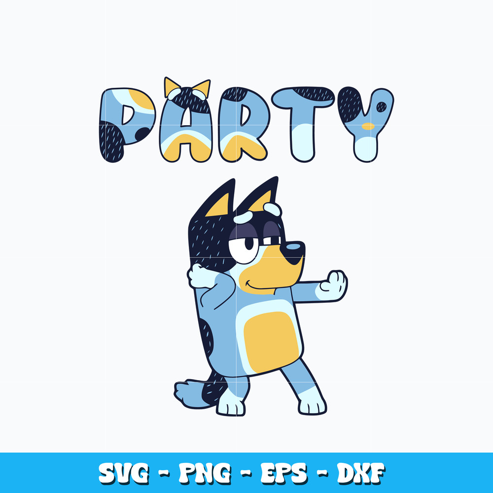 Bandit Heeler party design svg