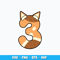 Number three bingo design svg