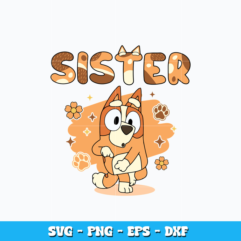 Bingo sister design svg
