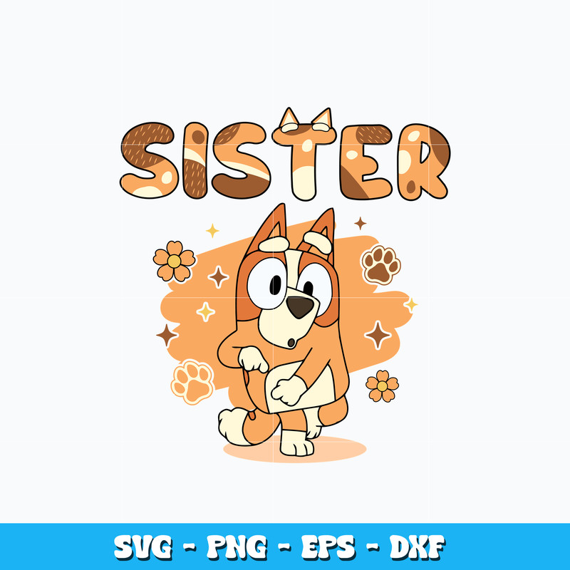 Bingo sister design svg