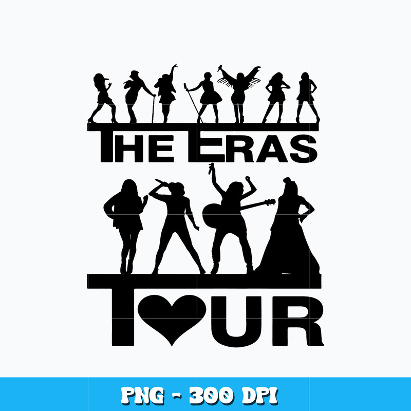Taylor Swift The Eras Tour shadow design Png