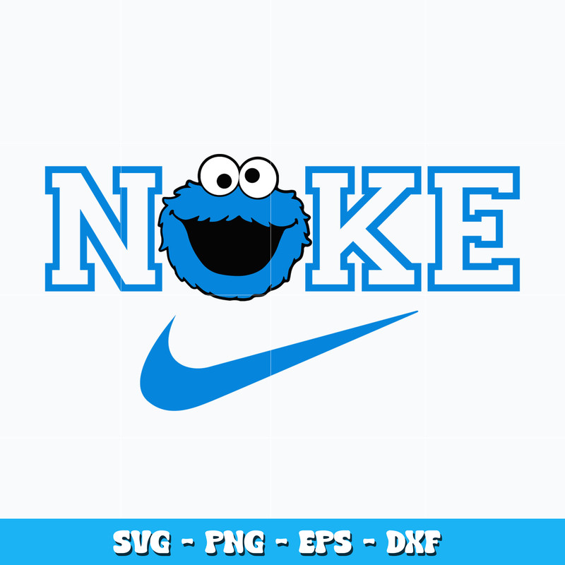 Cookie Monster Nike Svg