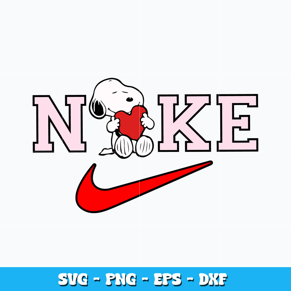 Nike Snoopy Love Svg