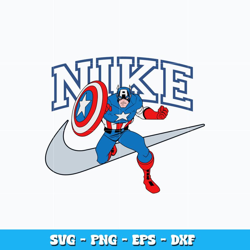 Captain America Nike Svg