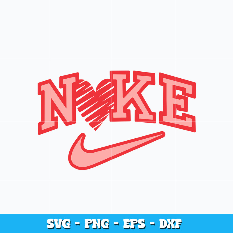 Logo nike love Svg