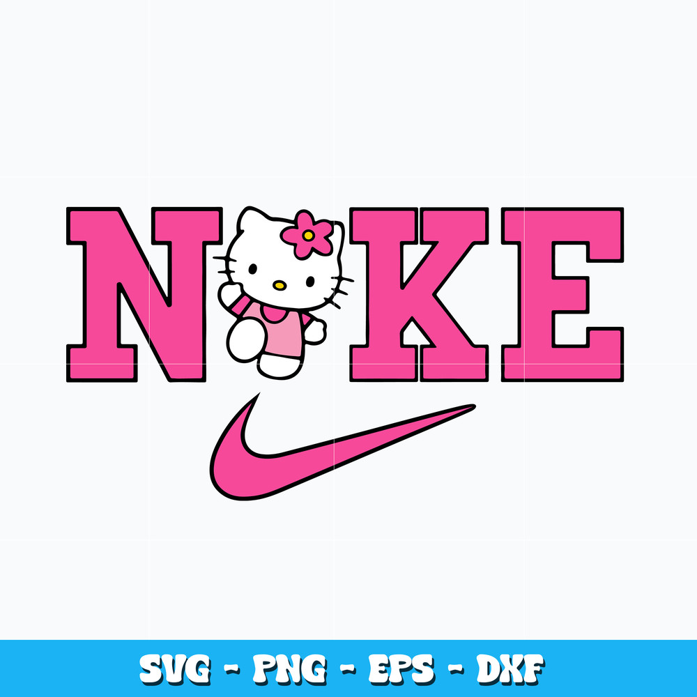 Hello kitty nike logo Svg