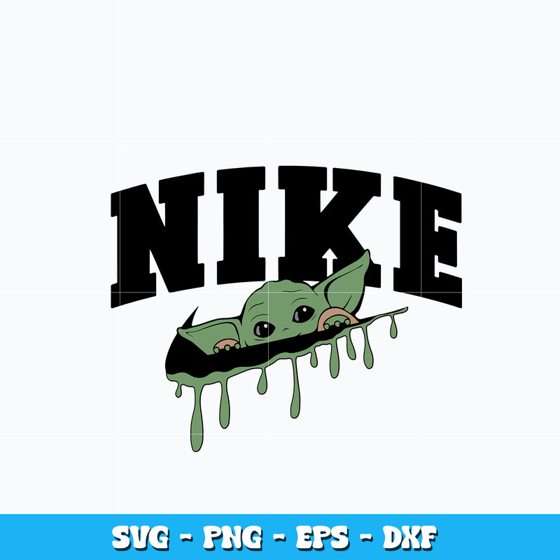 Nike Baby Yoda Svg