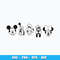 Mickey and friends head svg