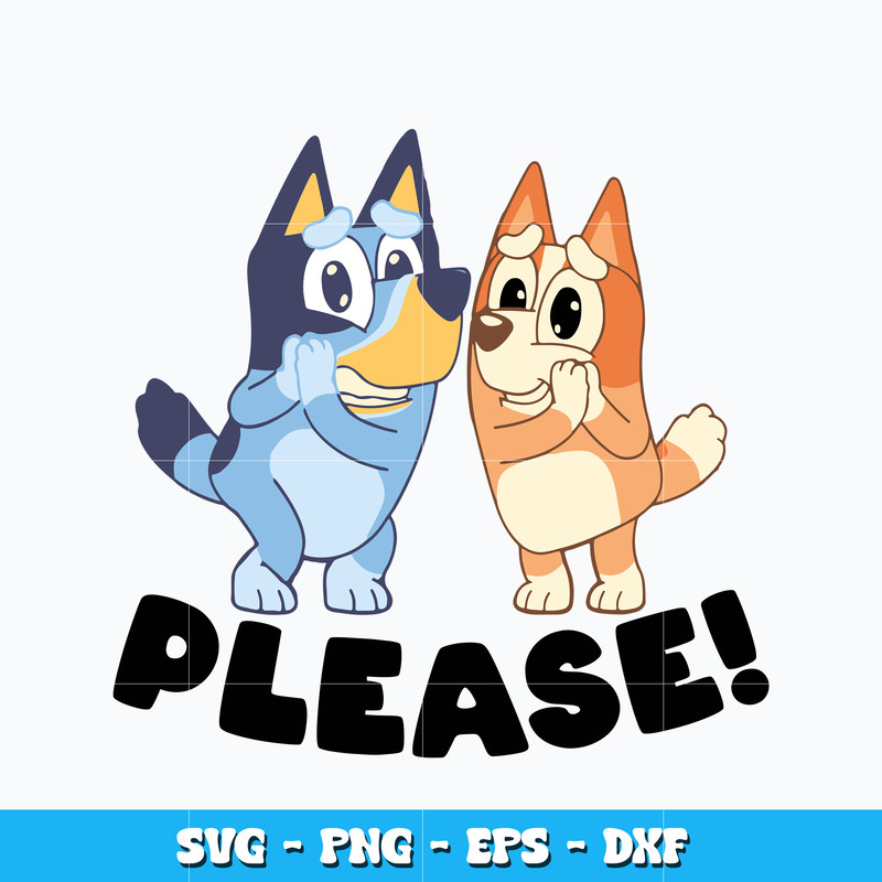 Quotes svg, Bluey and bingo please svg