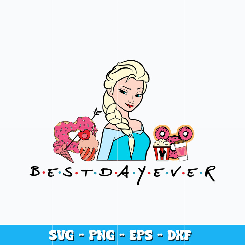 Quotes svg, Princess Elsa best day ever svg