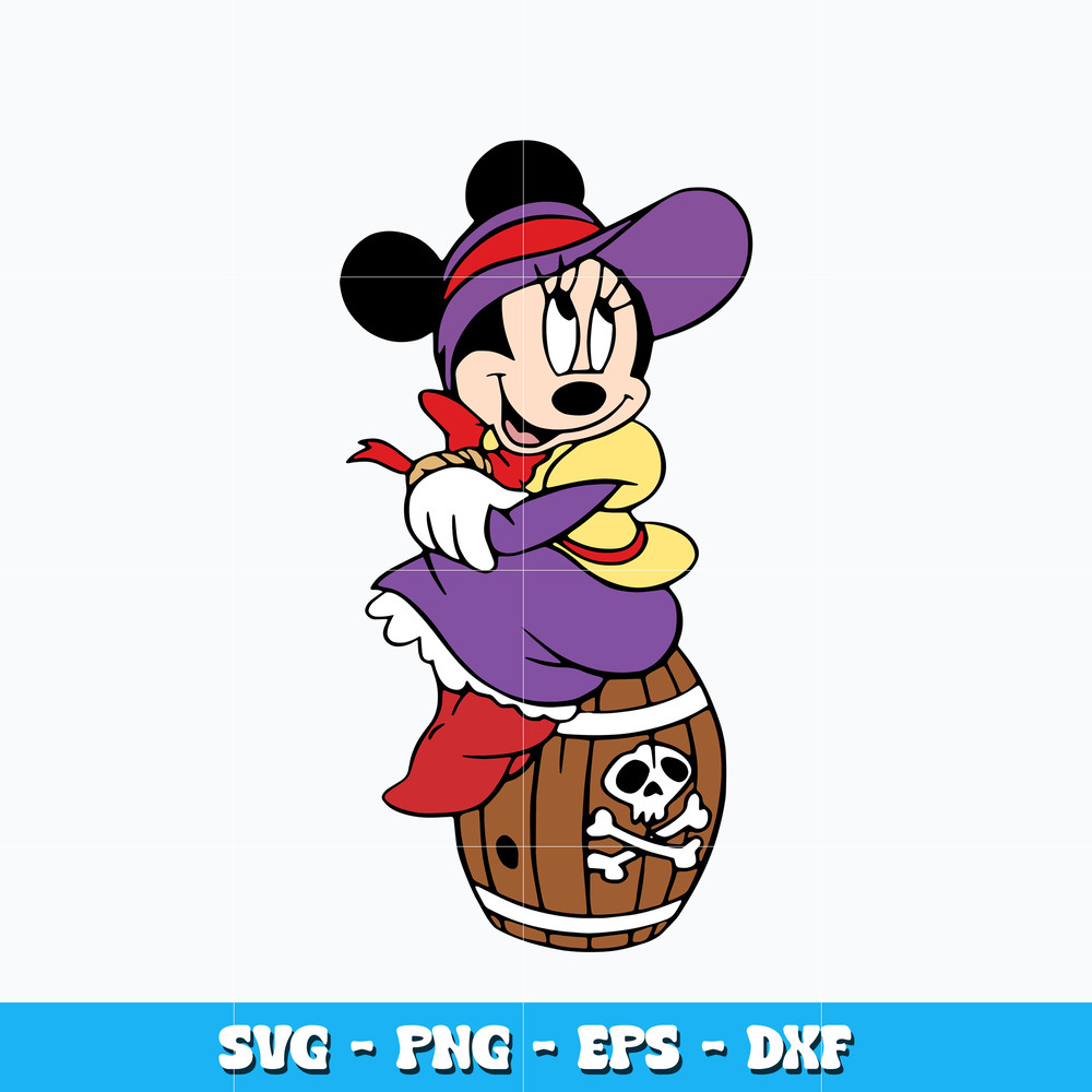 Quotes svg, Pirate Minnie Mouse svg