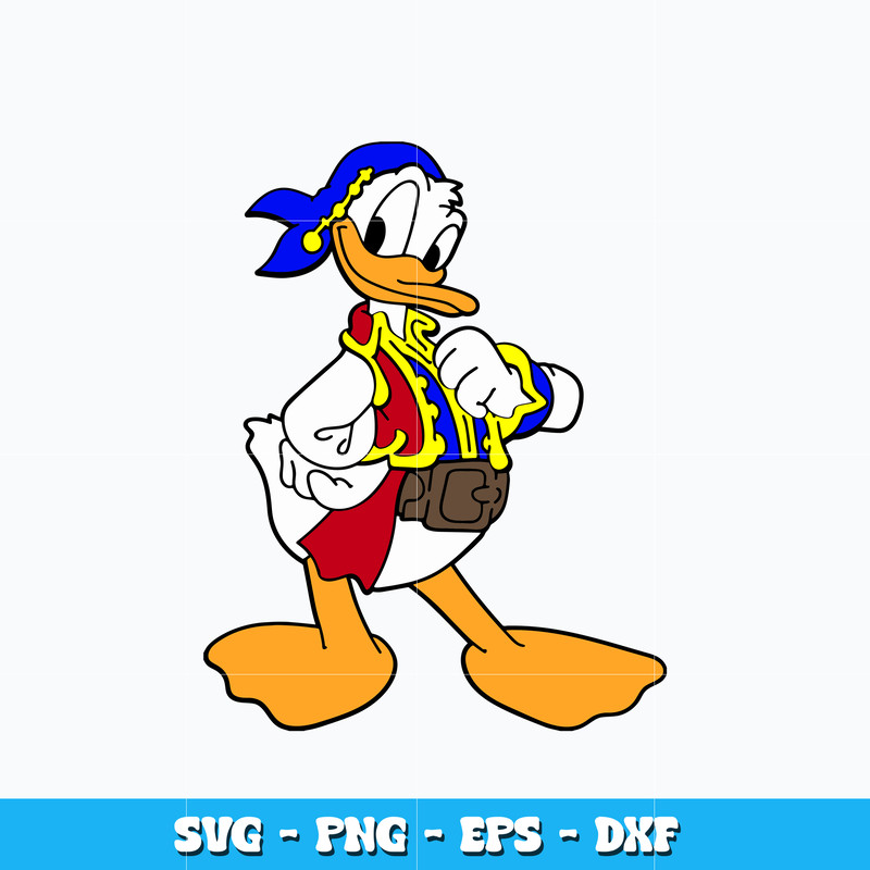 Quotes svg, Pirate Donald Duck svg
