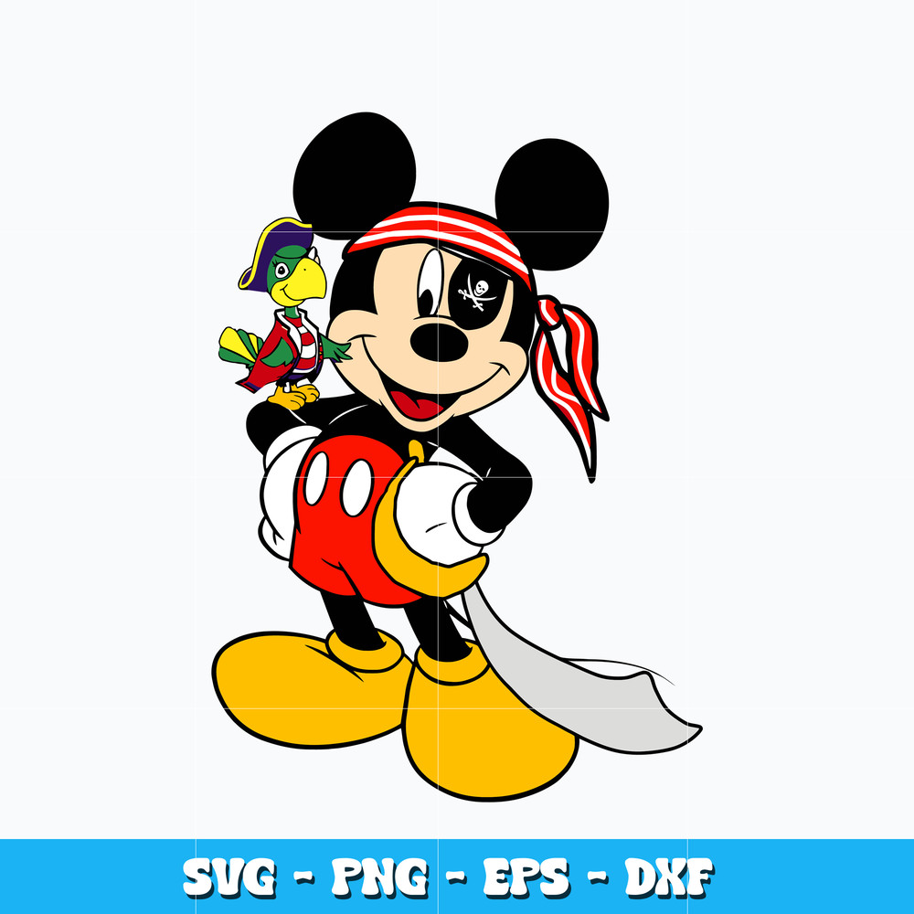 Mickey mouse priate svg