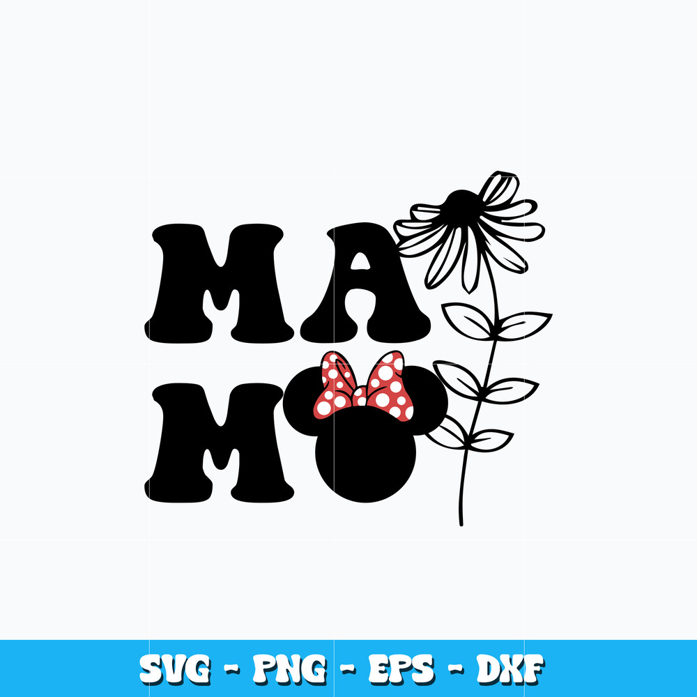 Mama Minnie mouse svg