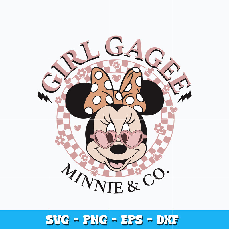 Girl Gagee minnie and co Svg
