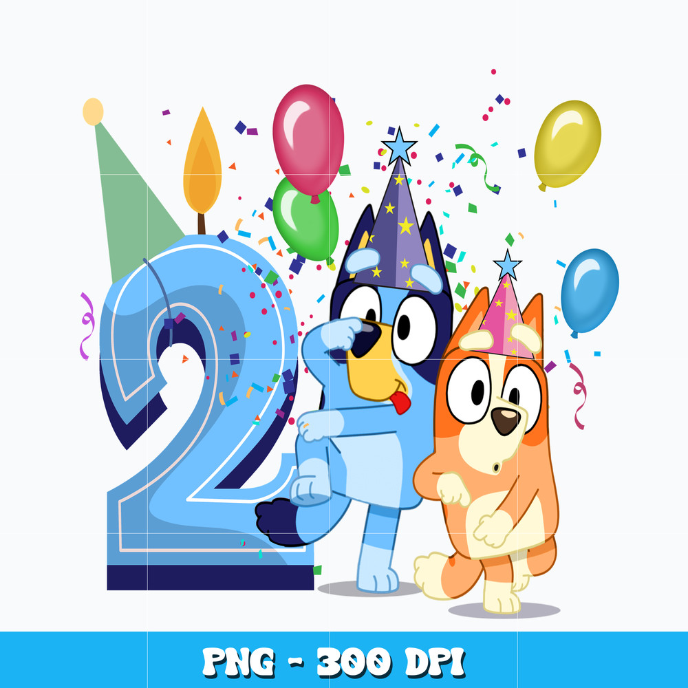 Bluey bingo 2nd blue png
