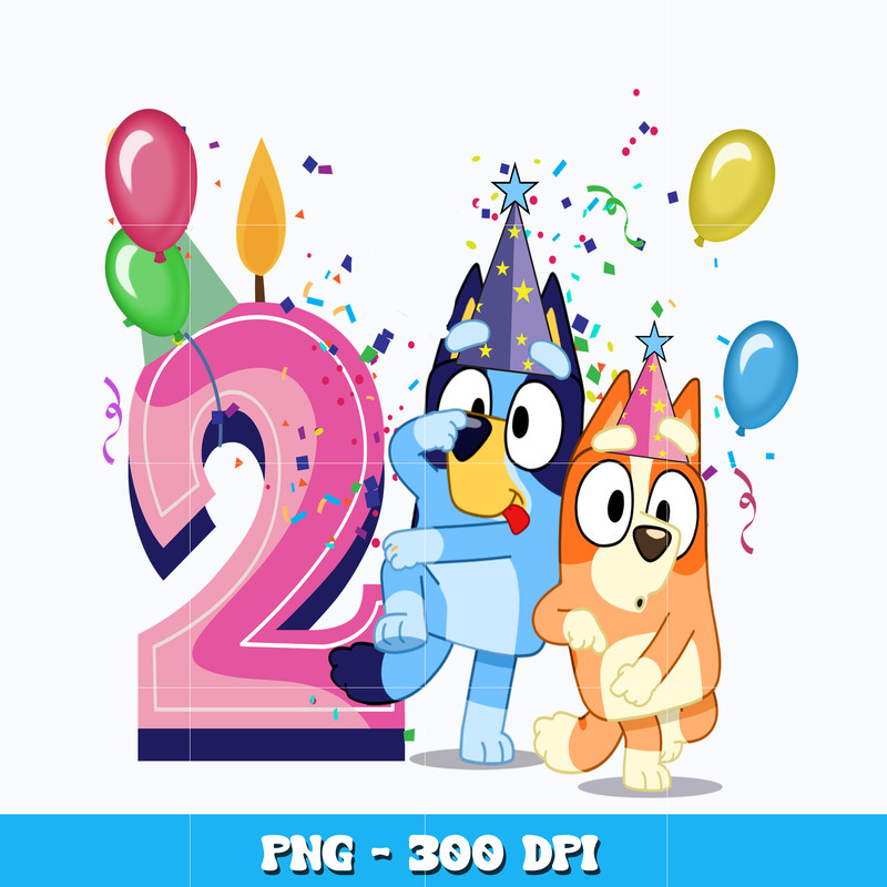 Bluey bingo 2nd pink png