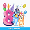 Bluey bingo 8th pink png