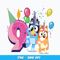 Bluey bingo 9th pink png
