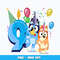 Bluey bingo 9th blue png