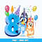 Bluey bingo 8th blue png
