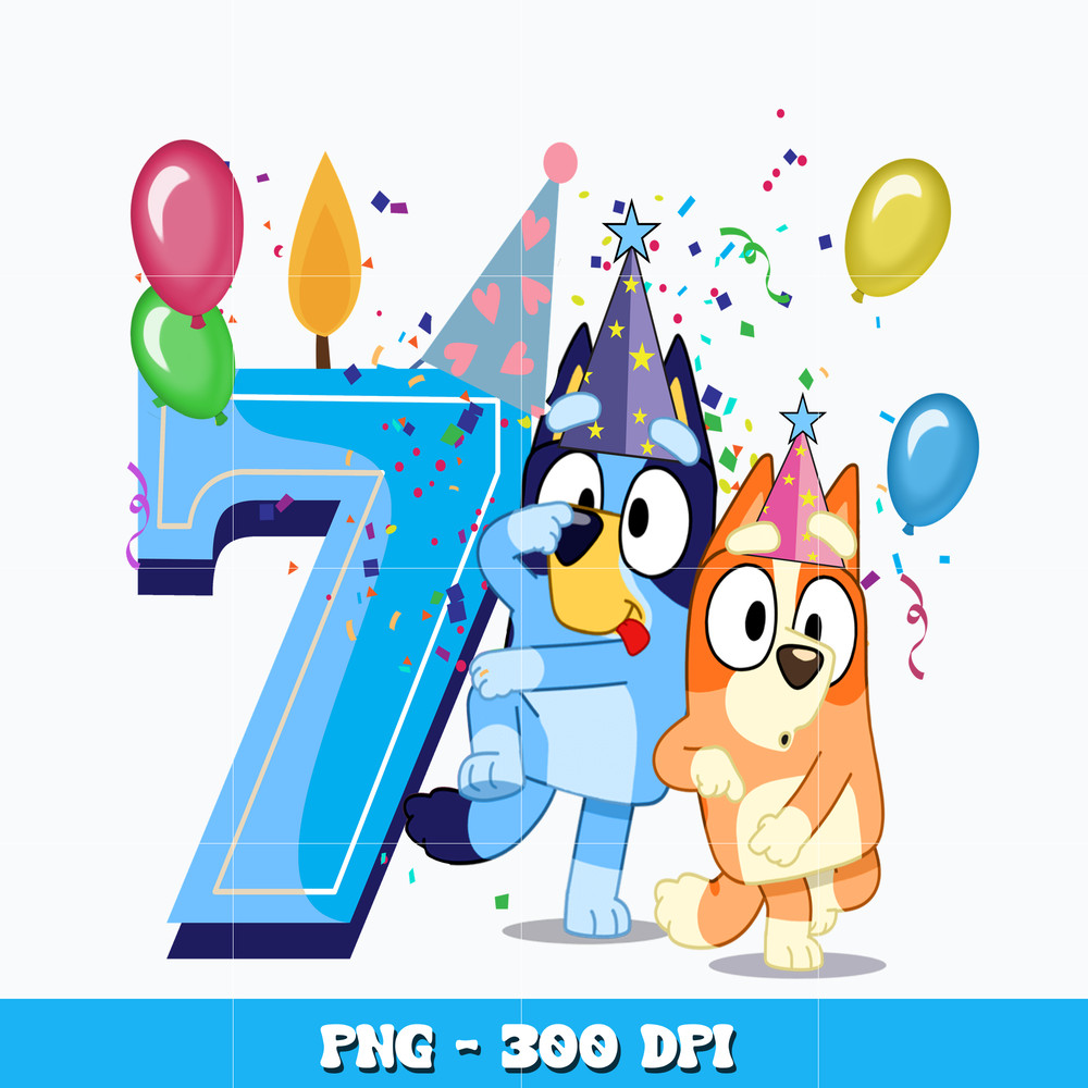 Bluey bingo 7th blue png
