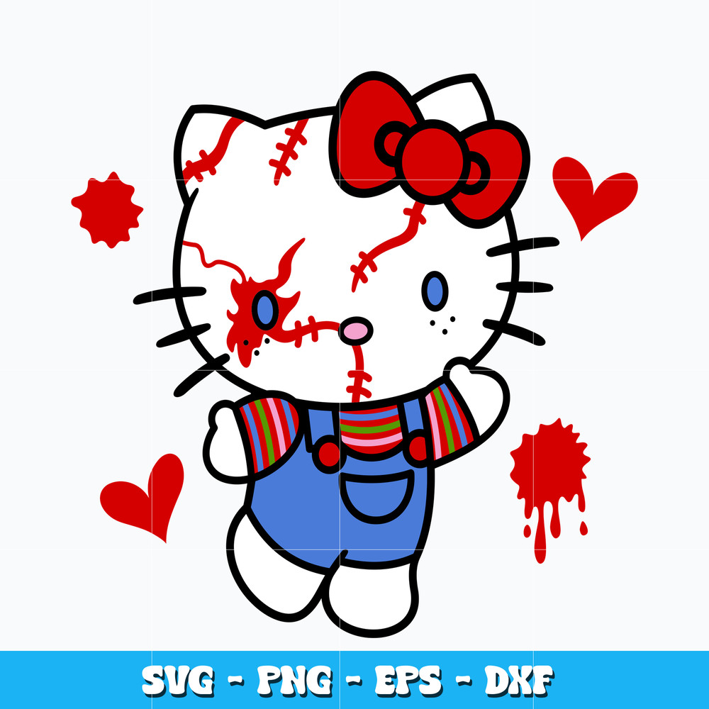 Hello Kitty Chucky svg