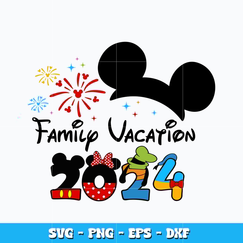 Quotes svg, Disney Mickey family vacation 2024 svg