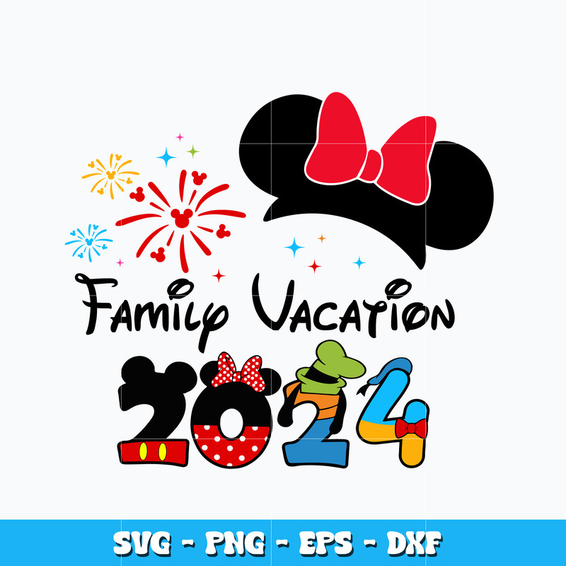 Quotes svg, Disney Minnie family vacation 2024 svg