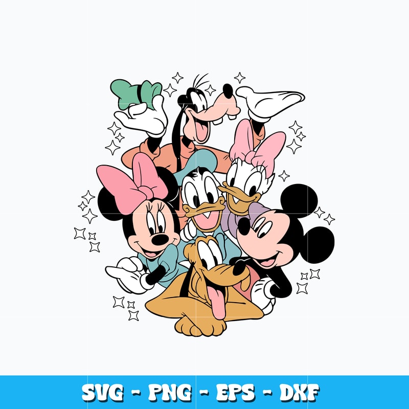 Mickey friends design svg