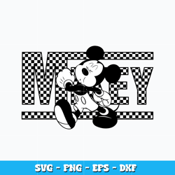 Mickey Mouse black white svg, Disney Mickey mouse svg, cartoon svg, logo design svg, digital file svg, Instant download.