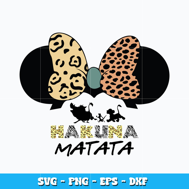 Hakuna Matata Minnie mouse svg
