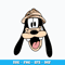 Goofy dog head svg