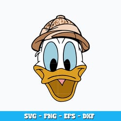 donald duck head svg, disney donald duck face svg, cartoon svg, logo design svg, digital file svg, instant download.