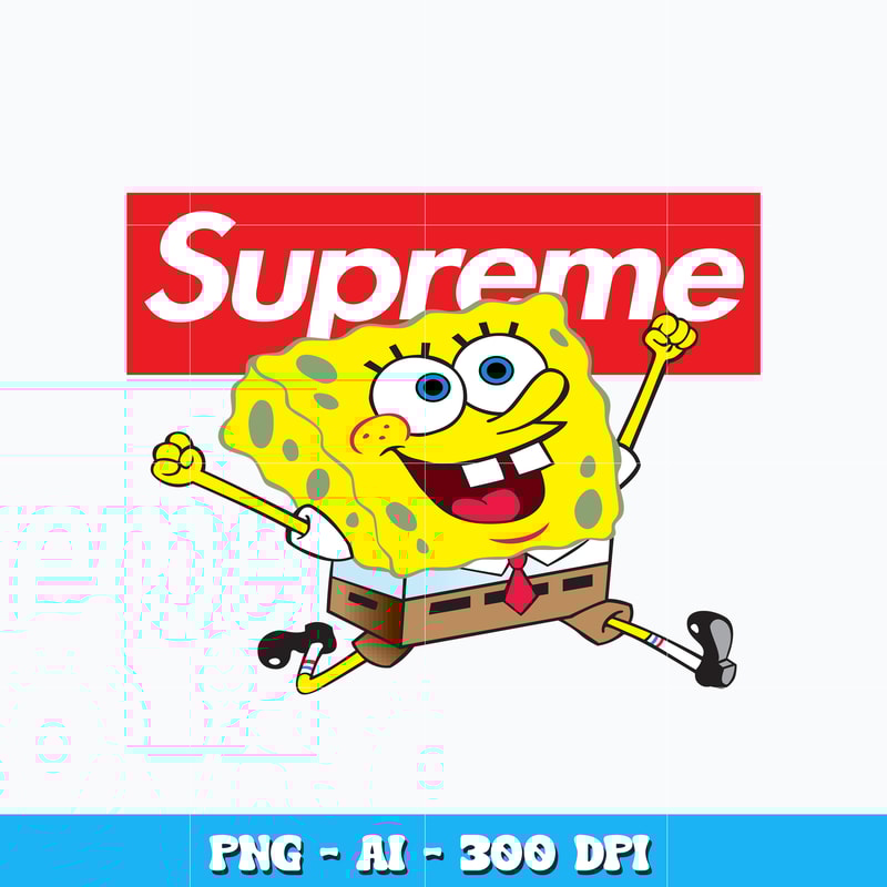 SpongeBob Supreme svg
