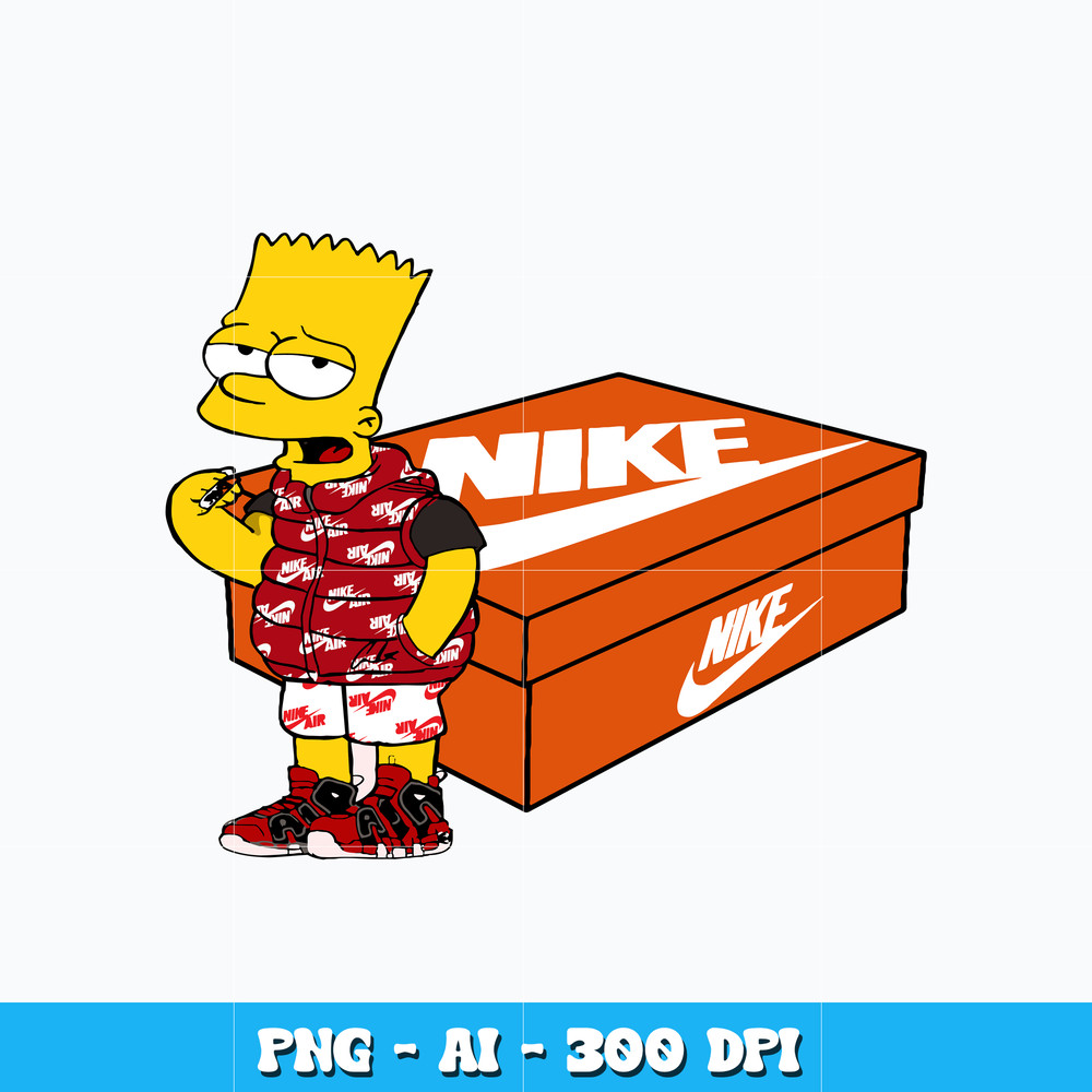 Bart Simpson Nike svg