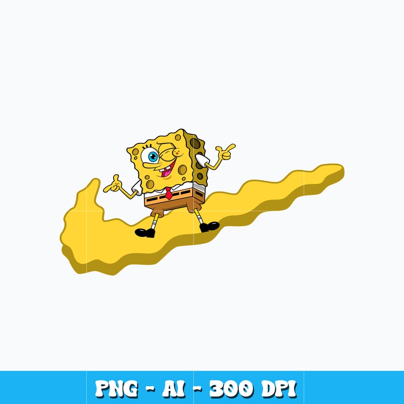 SpongeBob Nike svg