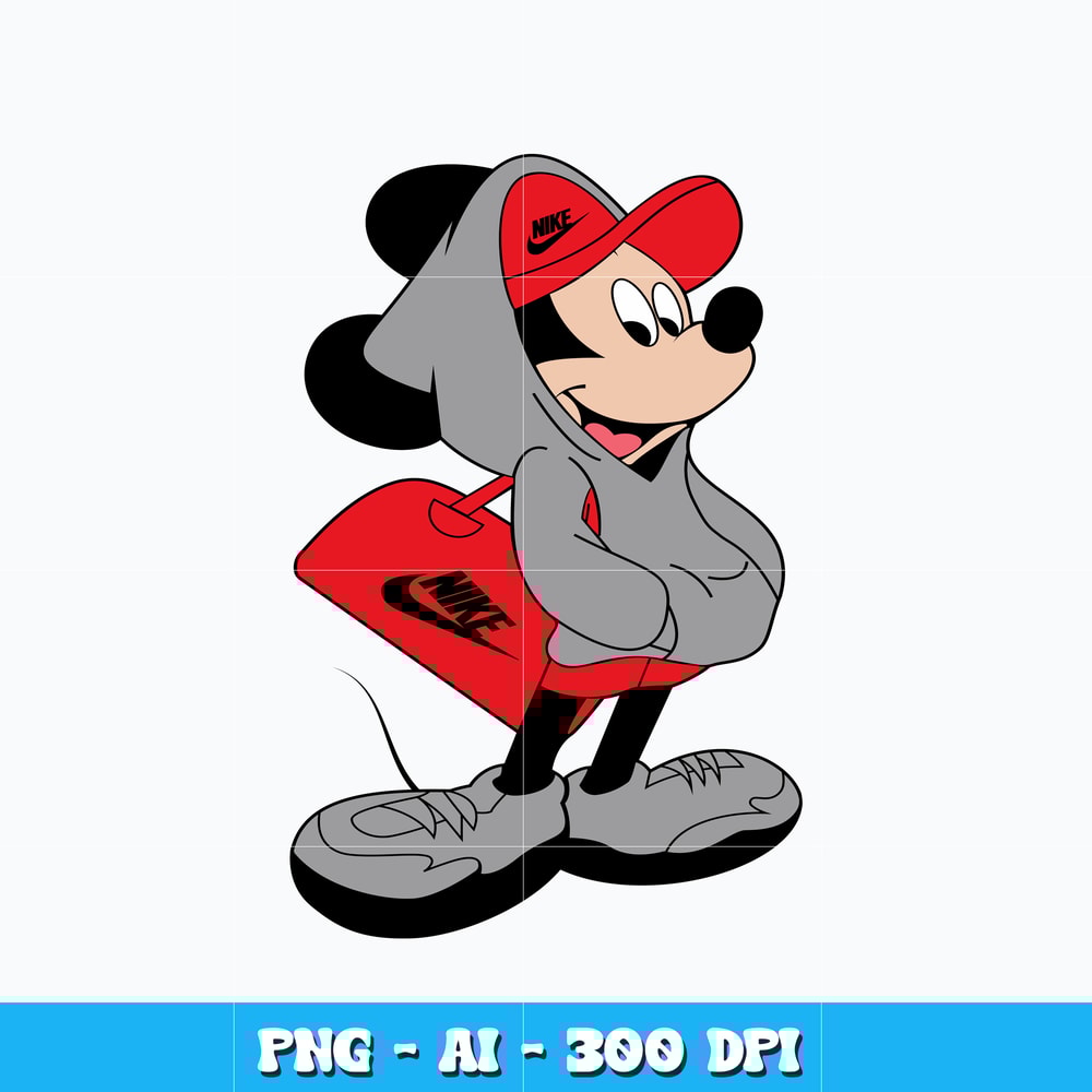 Nike With Mickey svg