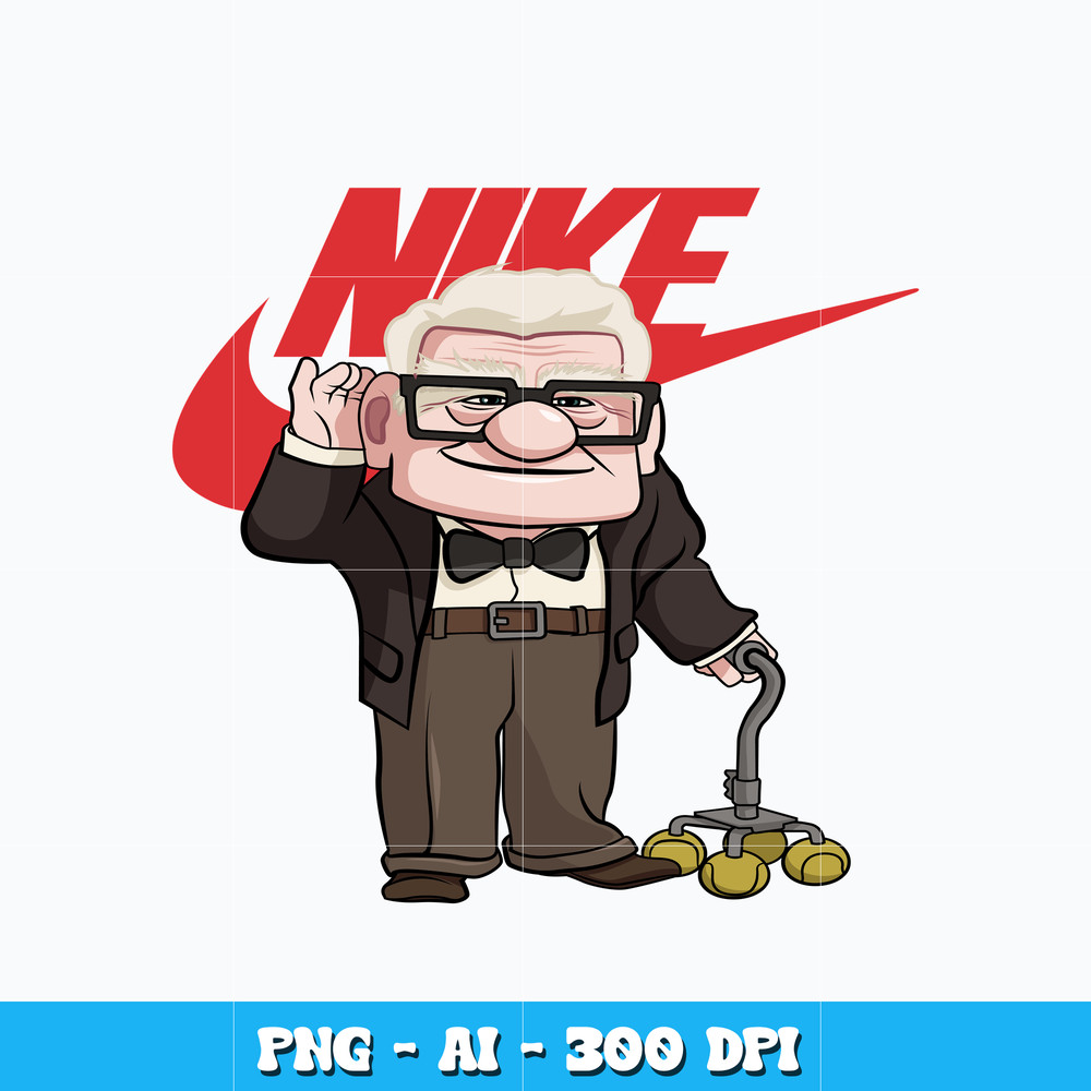 Carl Fredricksen Nike svg