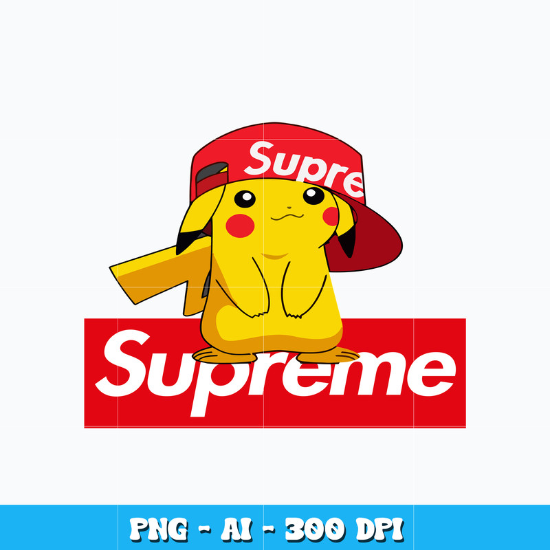 Pikachu Supreme svg