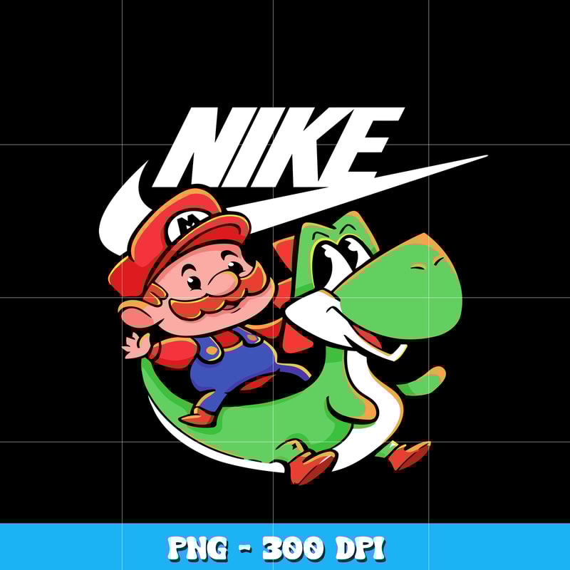 Super Mario World Nike svg