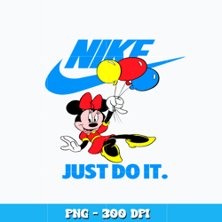 Minnie Nike Just do it Png, disney png, cartoon png, logo design png, Nike png, digital file png, Instant download.